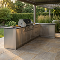 Signature Series 7PC Custom Outdoor Kitchen · 304 Stainless Steel · Shaker Door